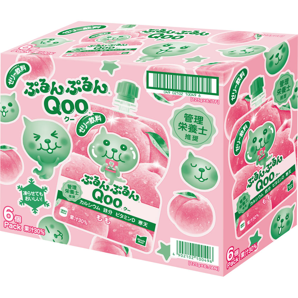 ミニッツメイド ぷるんぷるんＱｏｏ（クー） もも １２５Ｇ×６ 日本コカ・コーラ