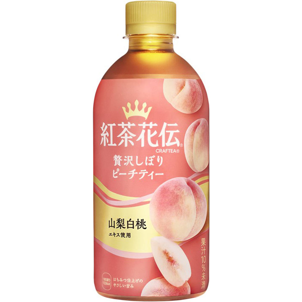 紅茶花伝クラフティー贅沢しぼりピーチティーケース ４４０ｍｌ×２４ 日本コカ・コーラ