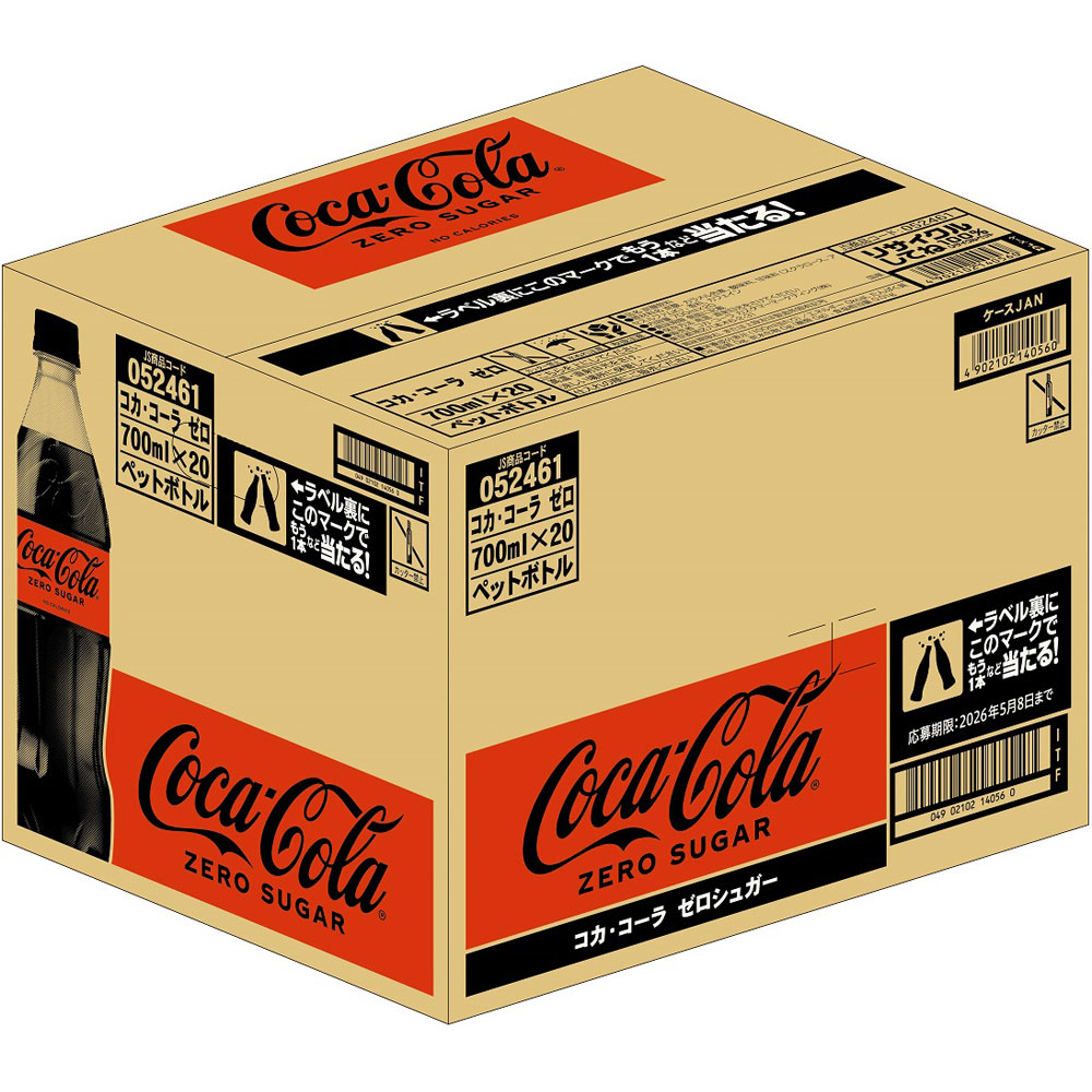 コカ・コーラゼロ　ケース ７００ｍｌ×２０ 日本コカ・コーラ