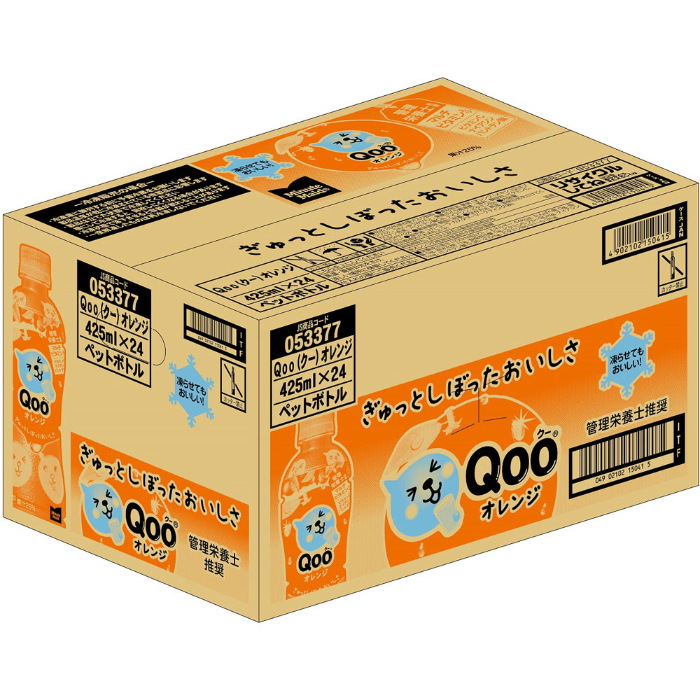 ミニッツメイド　Ｑｏｏ　オレンジ　ケース ４２５ｍｌ×２４ 日本コカ・コーラ
