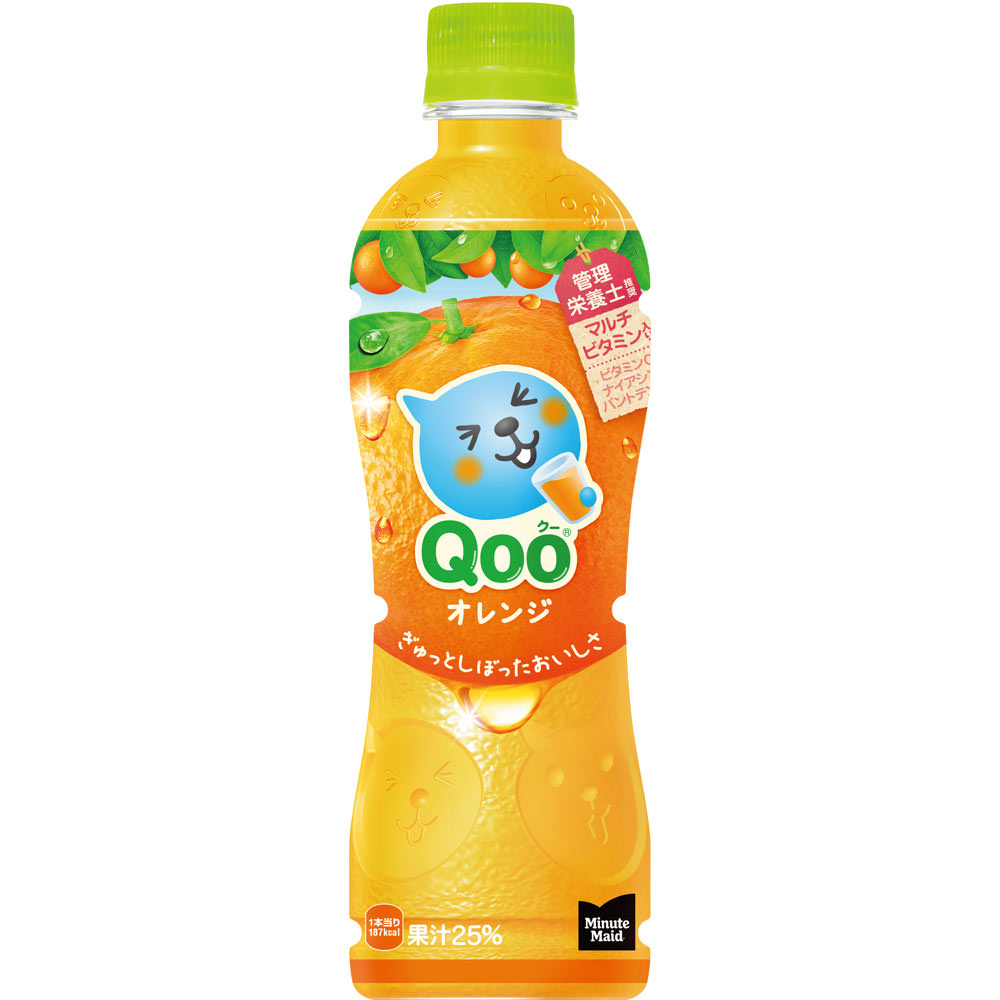 ミニッツメイド　Ｑｏｏ　オレンジ　ケース ４２５ｍｌ×２４ 日本コカ・コーラ