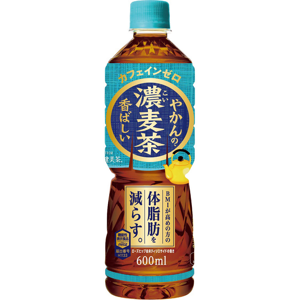 やかんの濃麦茶 ６００ＭＬ 日本コカ・コーラ