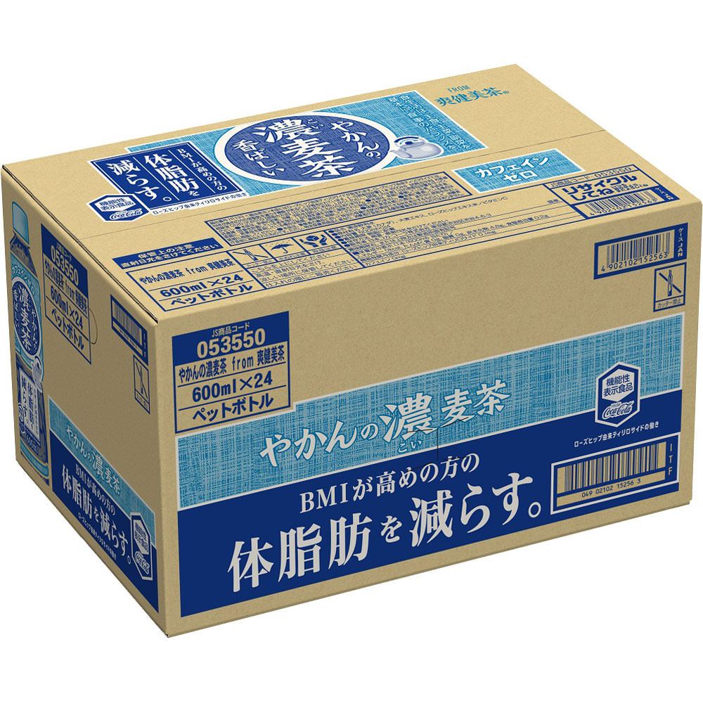 やかんの濃麦茶　ケース ６００ＭＬ×２４ 日本コカ・コーラ