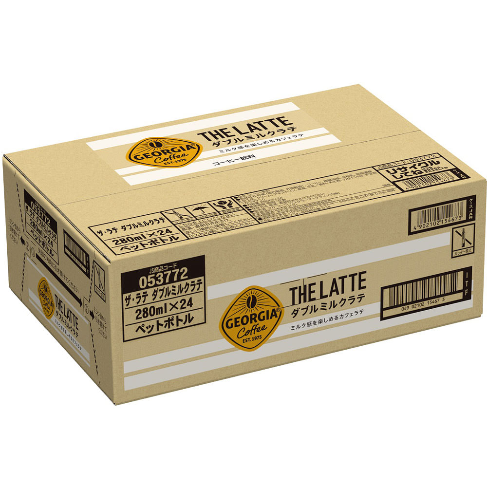 ジョージア　ザ・ラテ　ダブルミルクラテ　ケース ２８０ＭＬ×２４ 日本コカ・コーラ