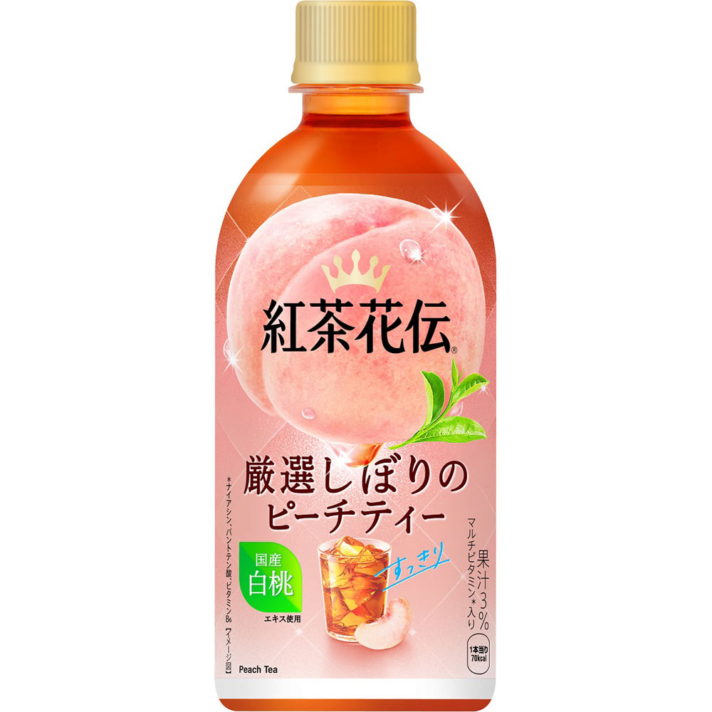 紅茶花伝　厳選しぼりのピーチティー　ケース ４４０ｍｌ×２４ 日本コカ・コーラ