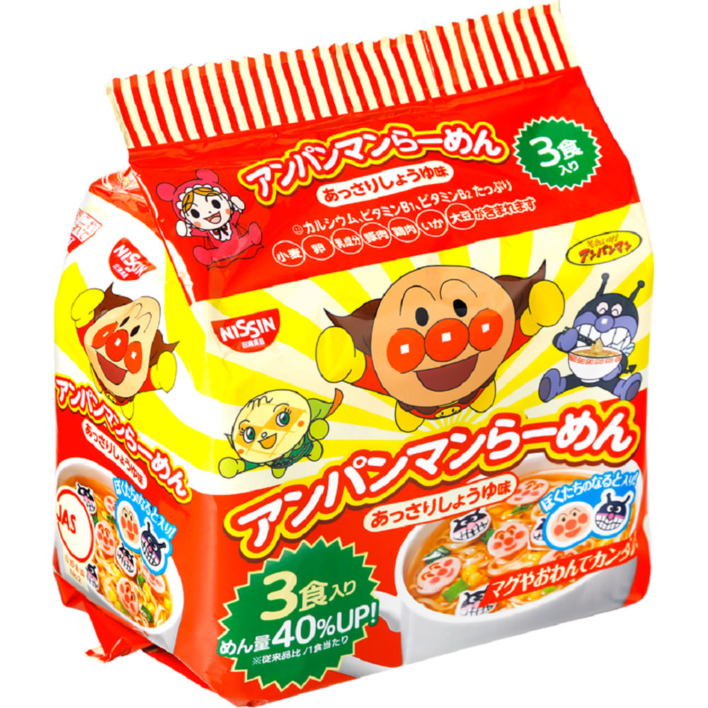 アンパンマンらーめん あっさりしょうゆ味 ３０ｇ×３ 日清食品