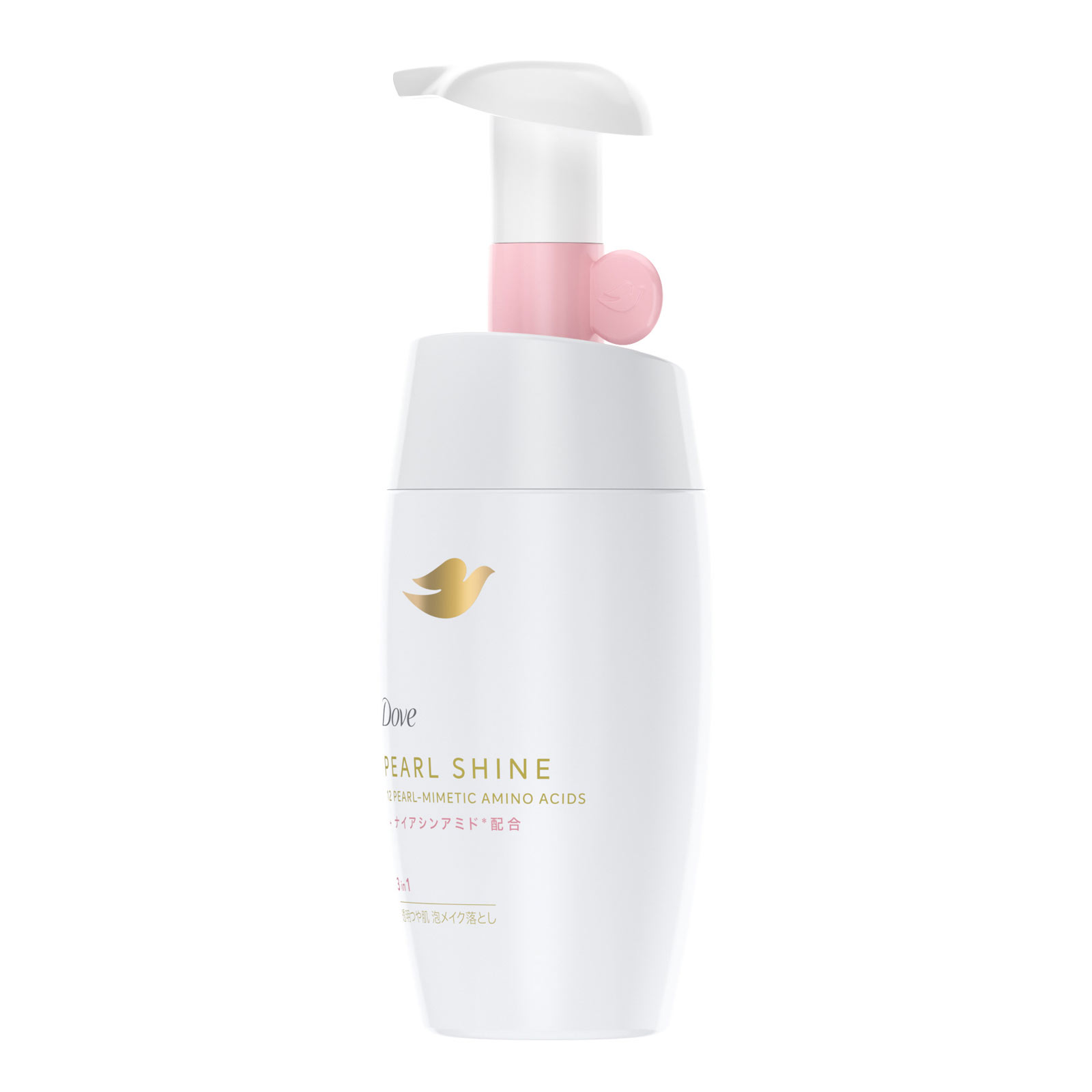 ダヴ　パールシャイン　３ｉｎ１　透明つや肌　泡メイク落とし　ポンプ １７０ｍｌ ユニリーバ・ジャパン