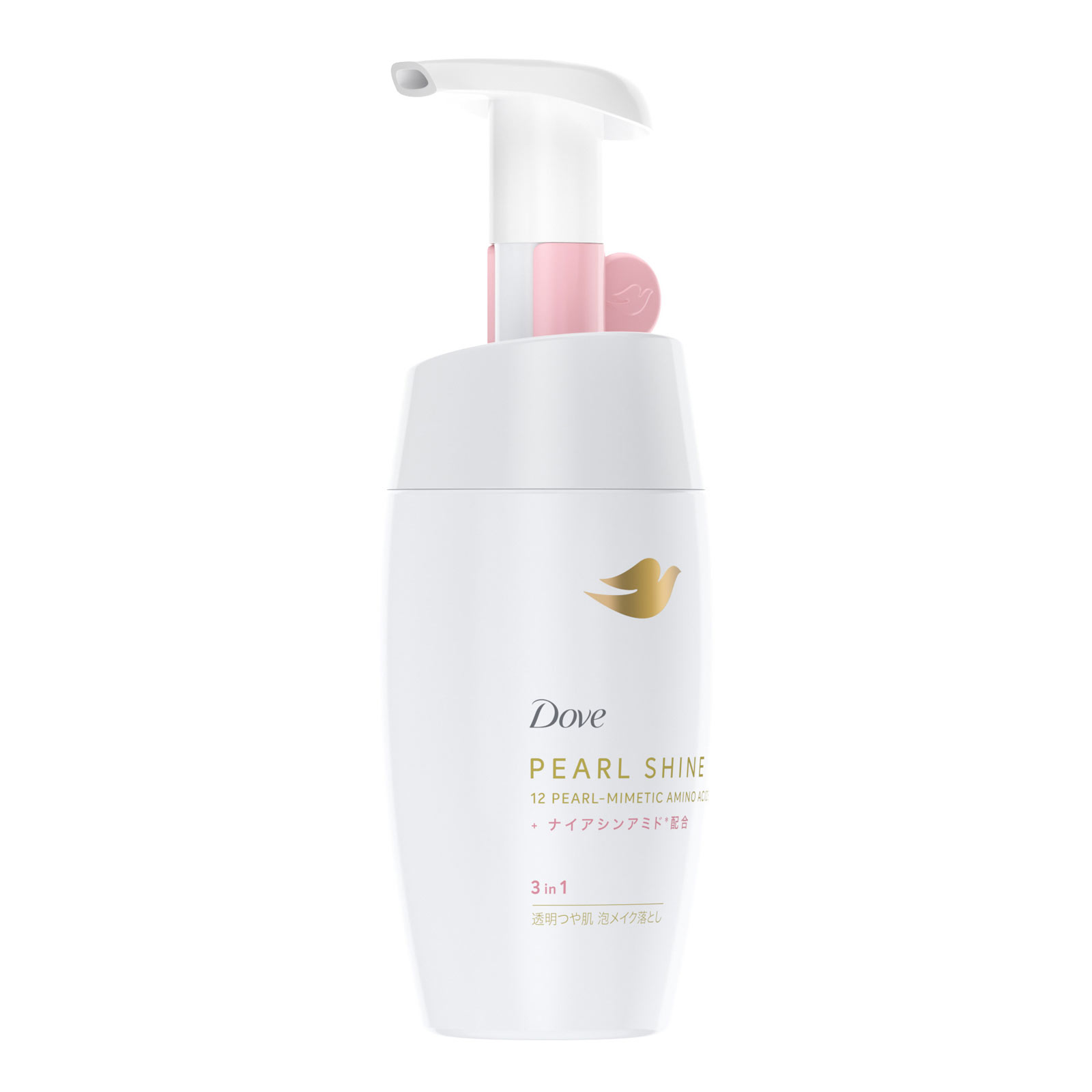 ダヴ　パールシャイン　３ｉｎ１　透明つや肌　泡メイク落とし　ポンプ １７０ｍｌ ユニリーバ・ジャパン