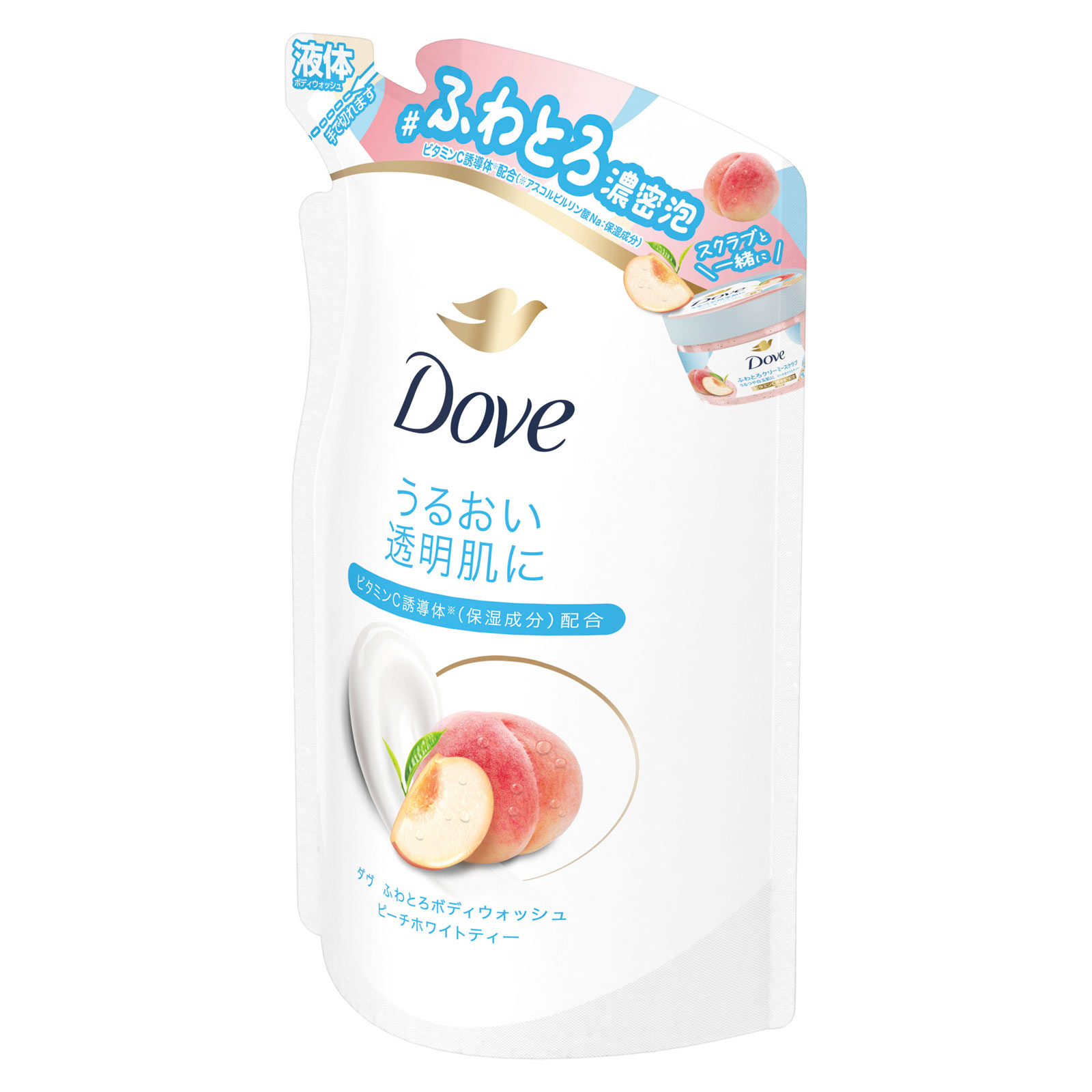 ダヴ ふわとろボディウォッシュ ピーチホワイトティー つめかえ用 340g ユニリーバ・ジャパン