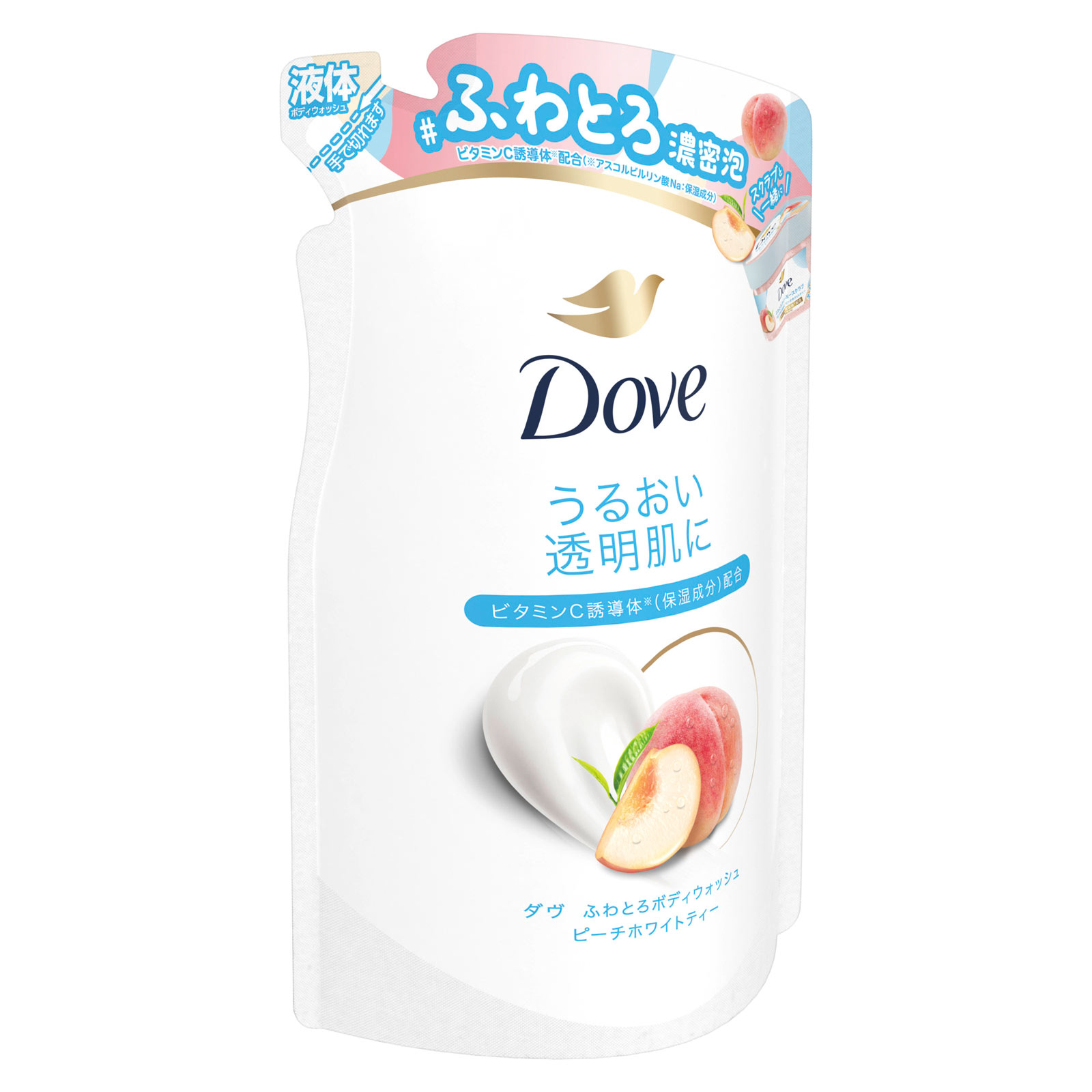 ダヴ ふわとろボディウォッシュ ピーチホワイトティー つめかえ用 340g ユニリーバ・ジャパン