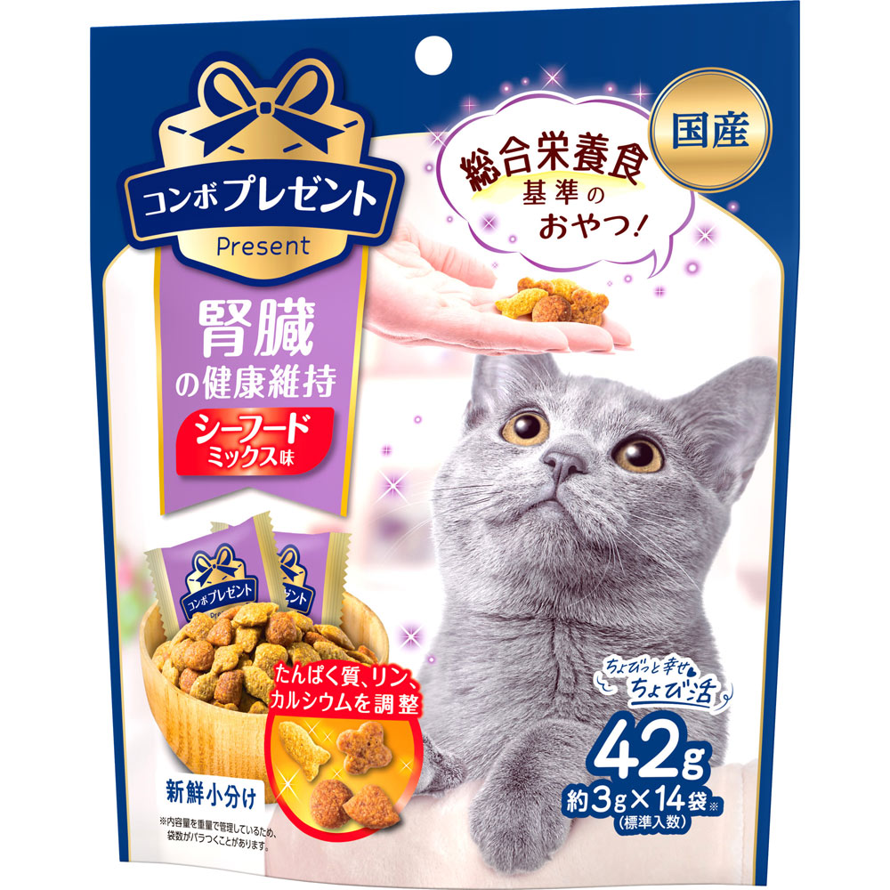 コンボ プレゼント キャット おやつ 腎臓の健康維持 （１４袋） ４２ｇ 日本ペットフード