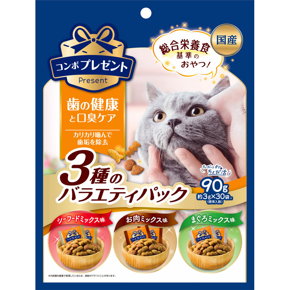 コンボプレゼントキャット　歯の健康　バラエティ ９０ｇ 日本ペットフード