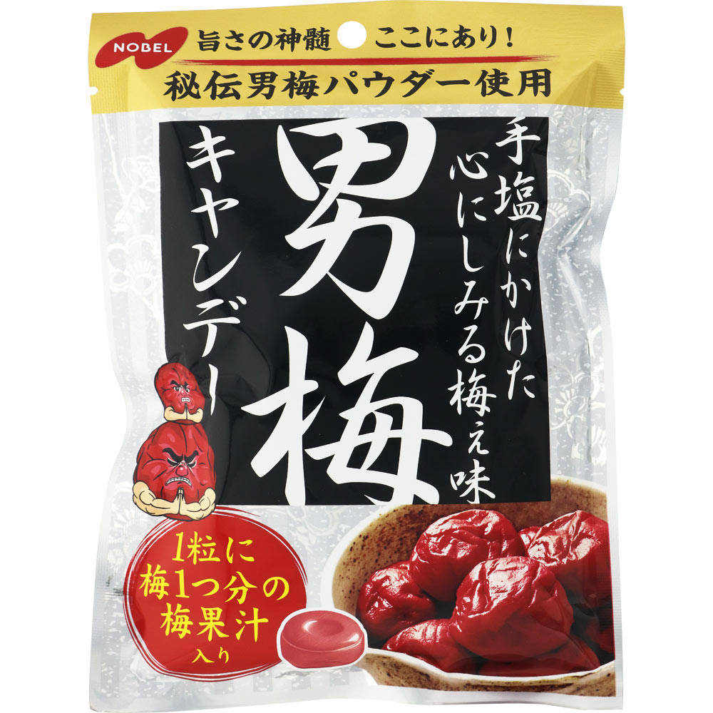 男梅 キャンデー ８０ｇ ノーベル製菓