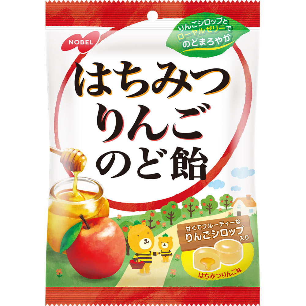 はちみつりんごのど飴 １１０ｇ ノーベル製菓