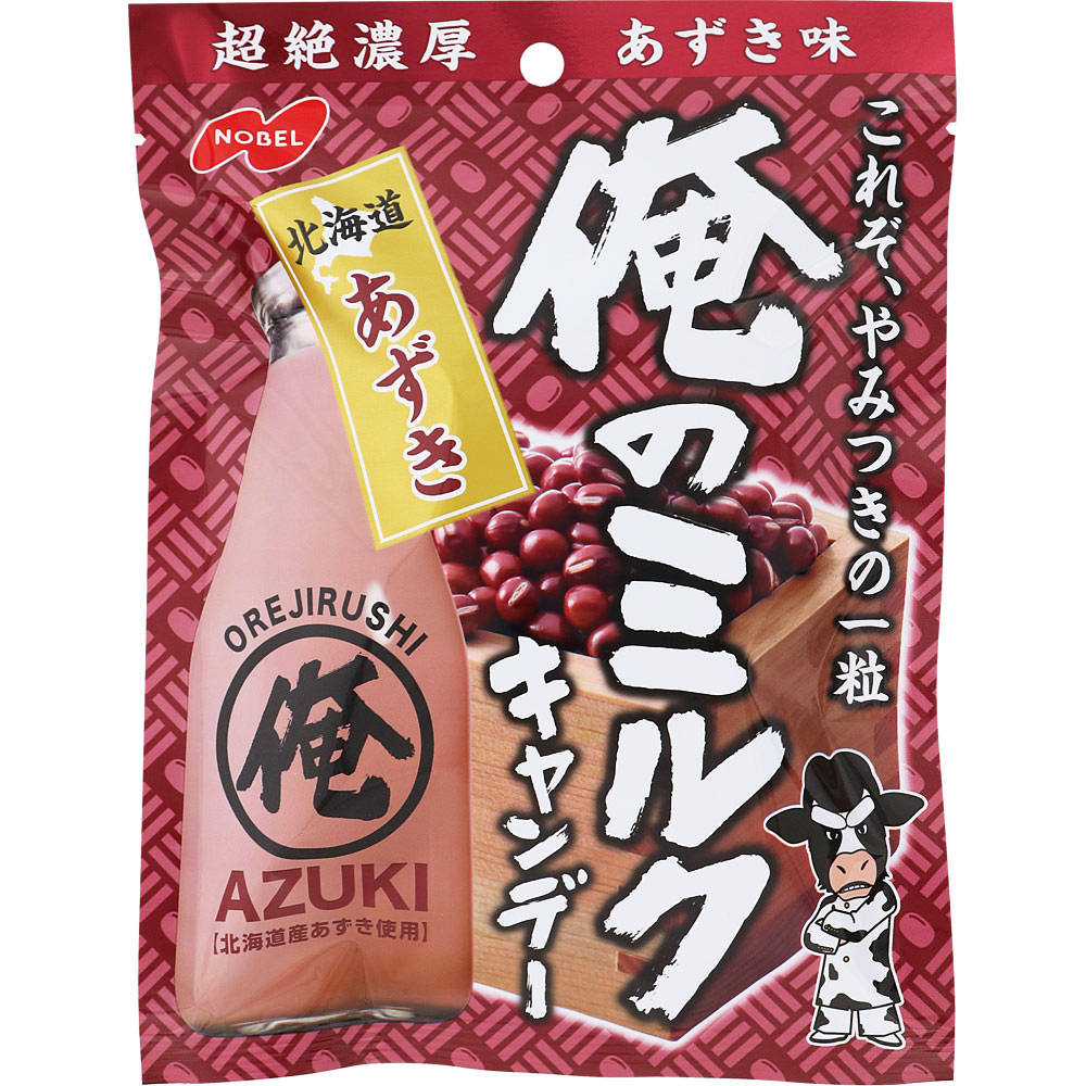 俺のミルク 北海道あずき ８０ｇ ノーベル製菓