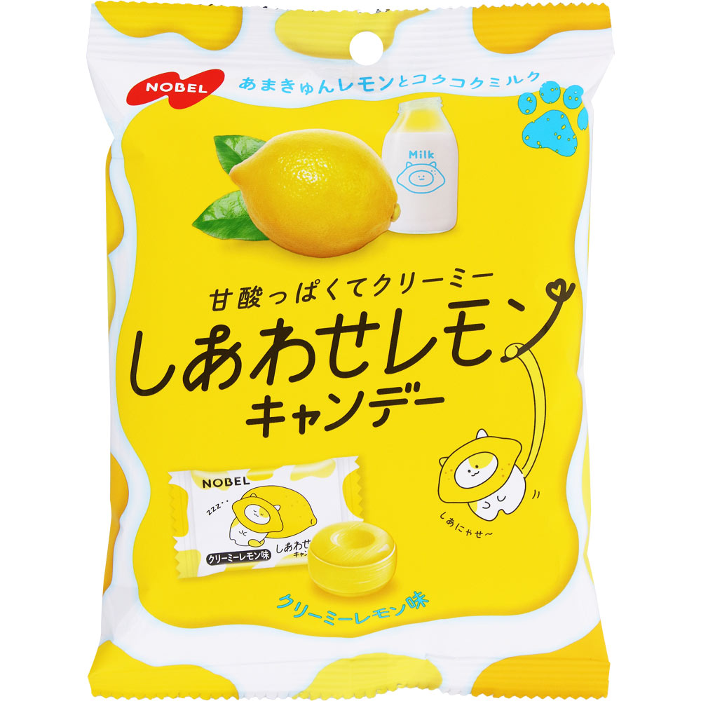 しあわせレモンキャンデー　クリーミーレモン味 ７０ｇ ノーベル製菓