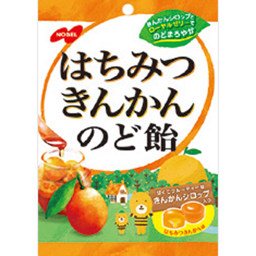 はちみつきんかんのど飴 １１０ｇ ノーベル製菓
