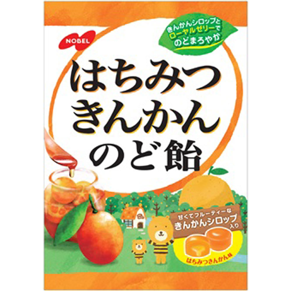 はちみつきんかんのど飴 １１０ｇ ノーベル製菓