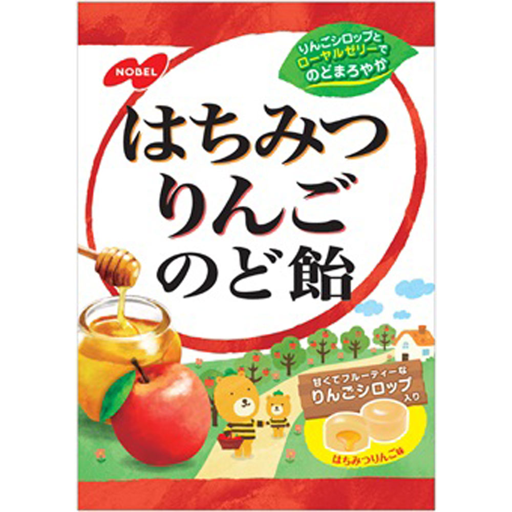 はちみつりんごのど飴 １１０ｇ ノーベル製菓