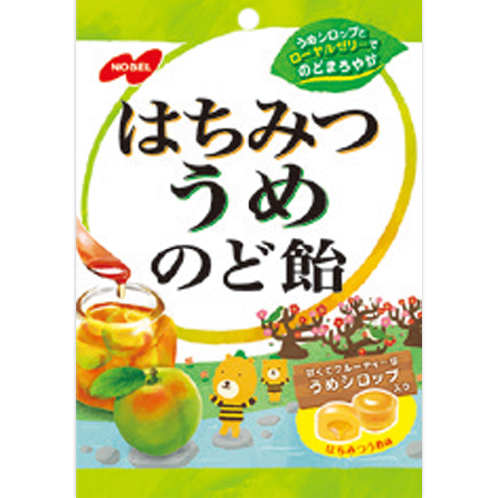 はちみつうめのど飴 １１０ｇ ノーベル製菓