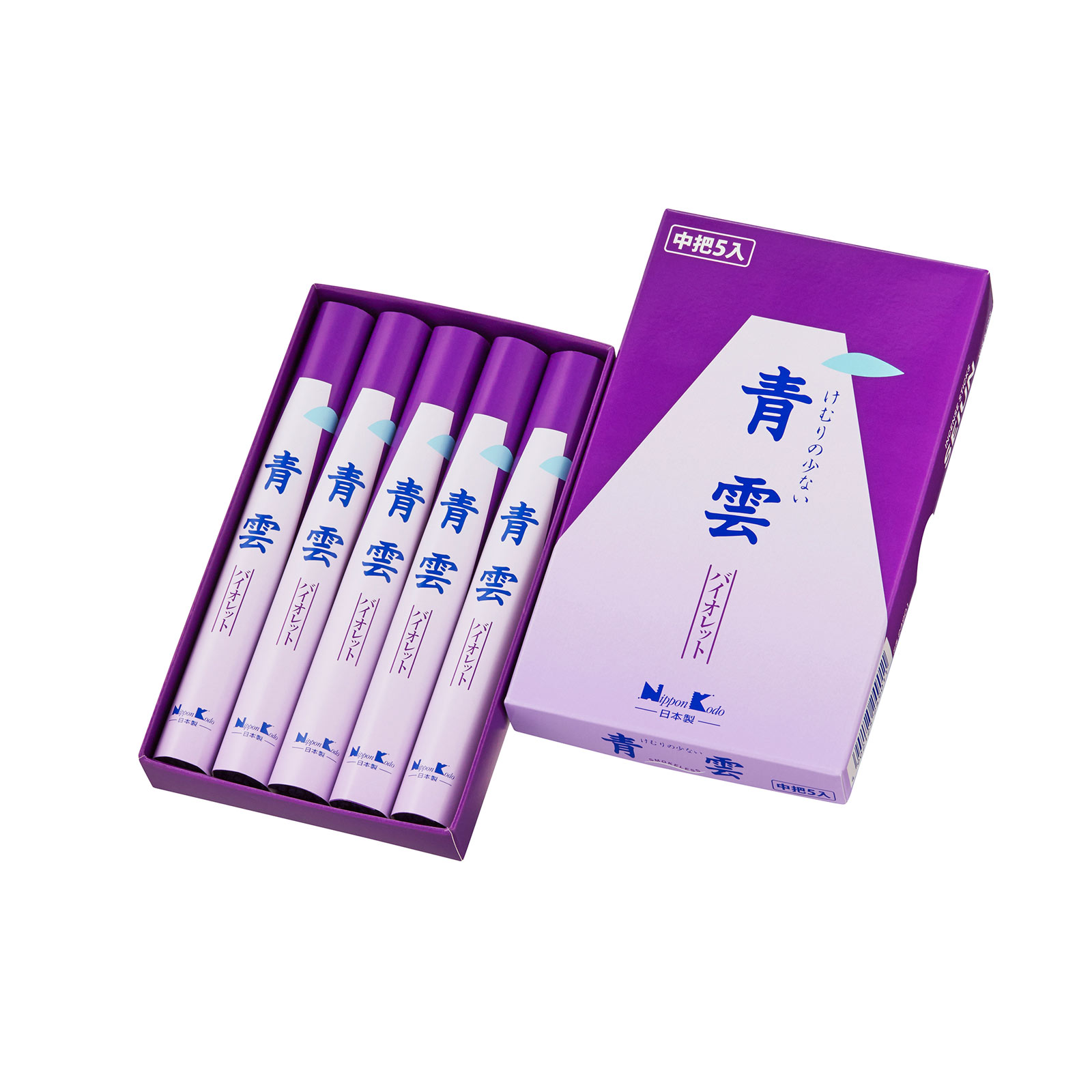 青雲バイオレット 中把 ５入り 日本香堂