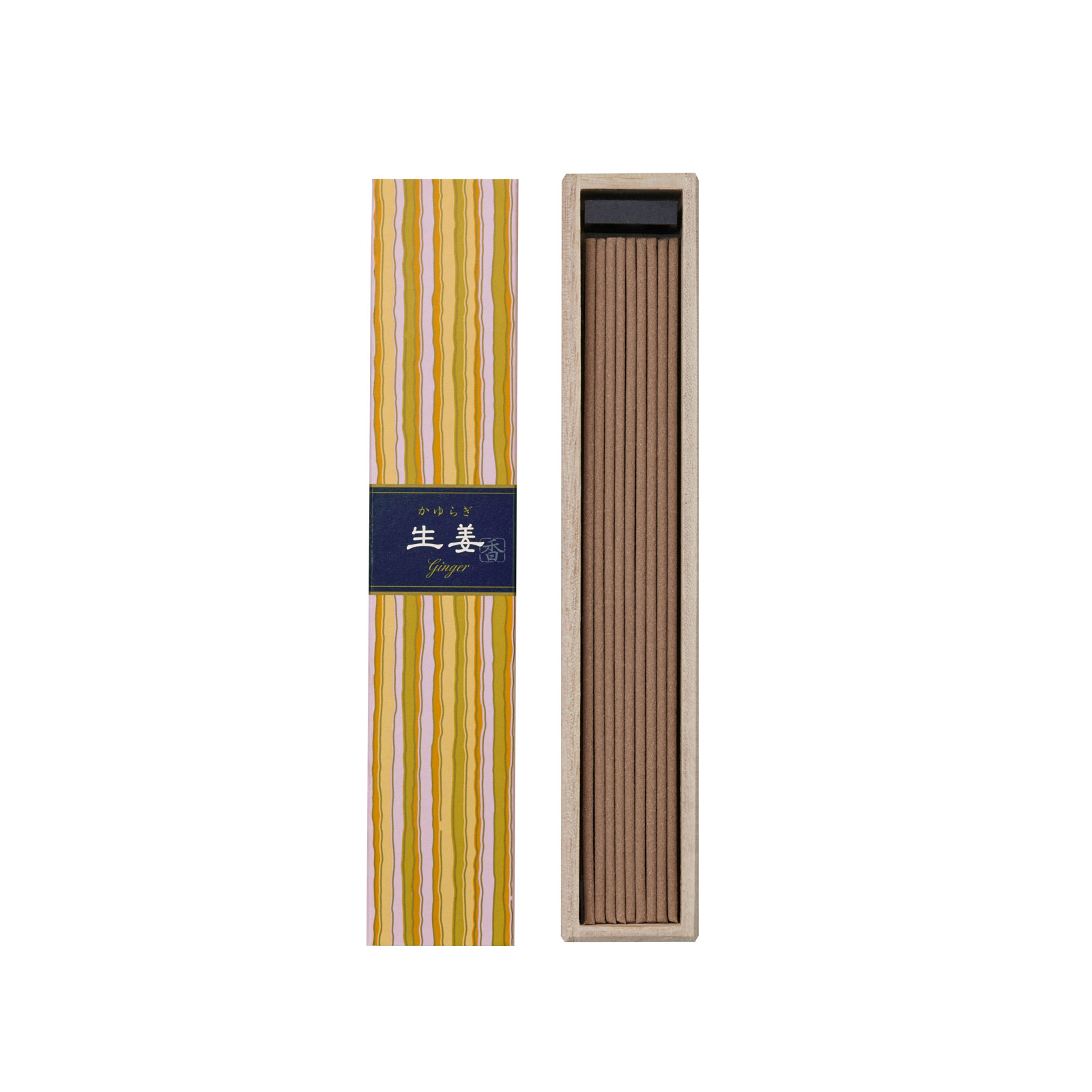 かゆらぎ 生姜 スティック 香立付 ４０本 日本香堂