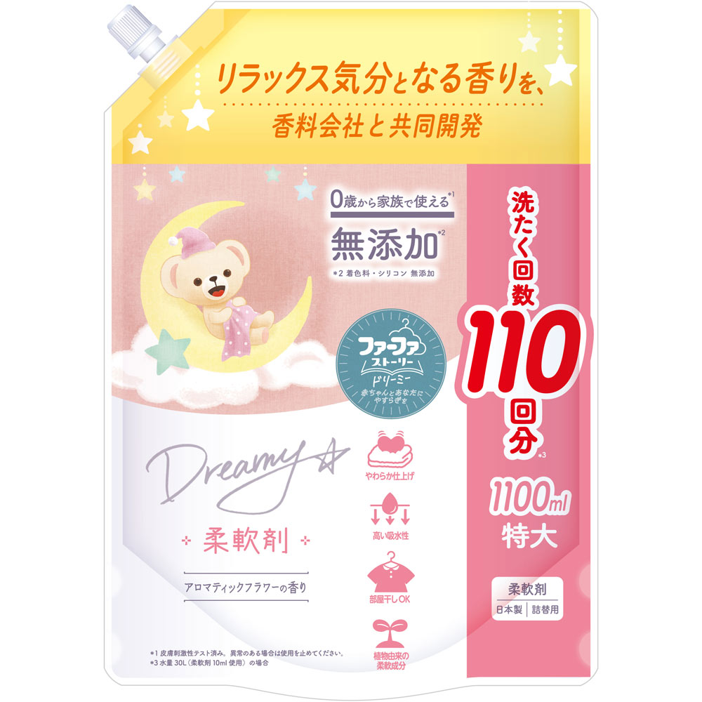 ファーファストーリードリーミー柔軟剤 詰替 １１００ｍｌ ニッサン石鹸