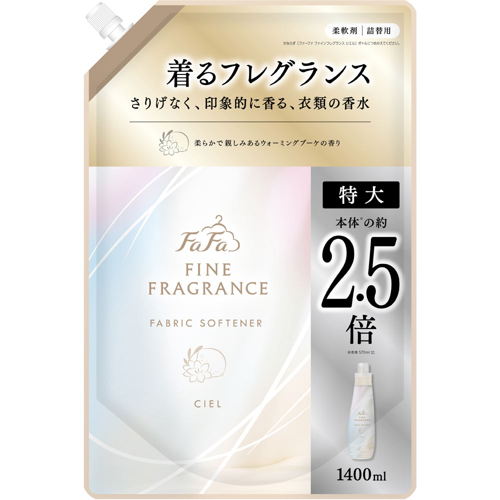 ファーファファインフレグランスシエル詰替 １４００ｍｌ ニッサン石鹸