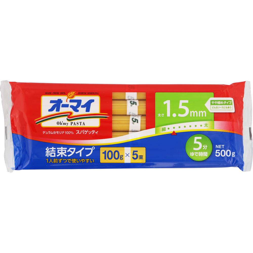 オ－マイ 結束スパゲッティ １．５ｍｍ ５００ｇ ニップン
