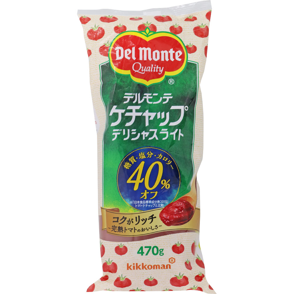 デルモンテ デリシャスライト ケチャップ ４７０ｇ キッコーマン