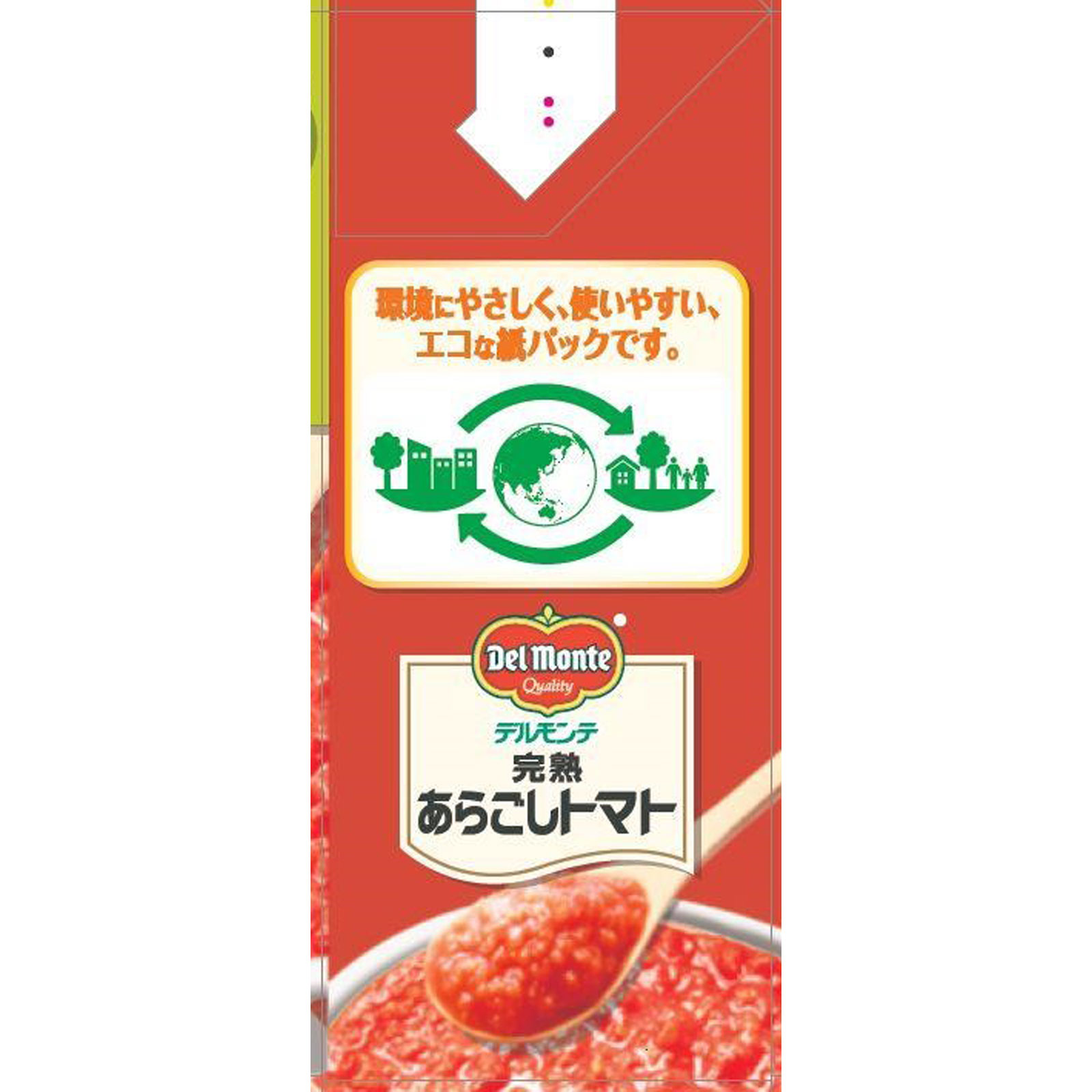 デルモンテ 完熟あらごしトマト紙パック ３８８ｇ キッコーマン