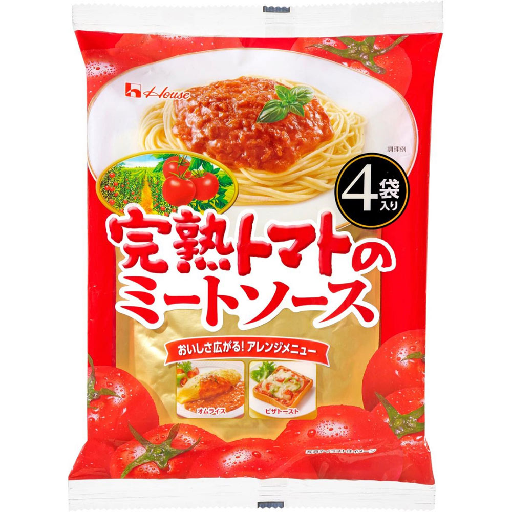 完熟トマトのミートソース １３０ｇ×４ ハウス食品