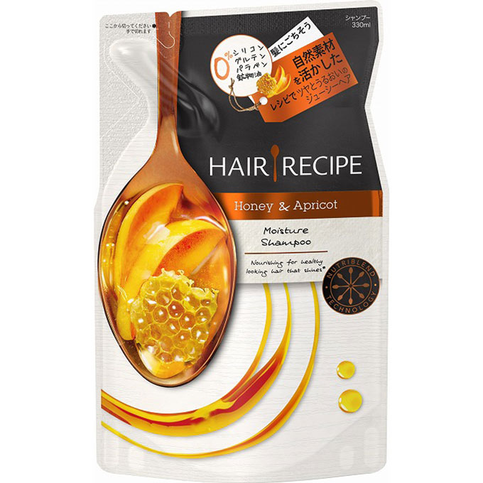ヘアレシピ ハニーアプリコット エンリッチモイスチャーレシピ シャンプー 詰め替え ３３０ｍｌ Ｐ＆Ｇジャパン