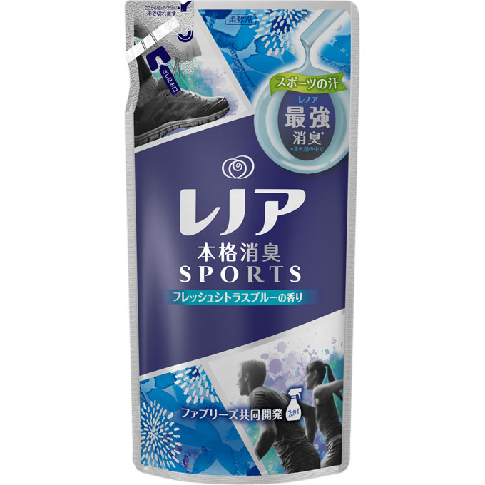 レノア本格消臭 スポーツフレッシュシトラスブルーの香り（つめかえ用） ４５０ｍｌ Ｐ＆Ｇジャパン