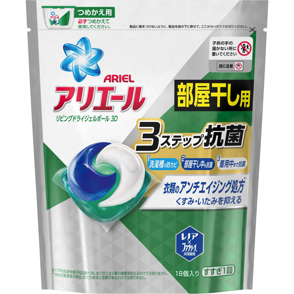アリエールリビングドライジェルボール３Ｄ詰替 １８個 Ｐ＆Ｇジャパン