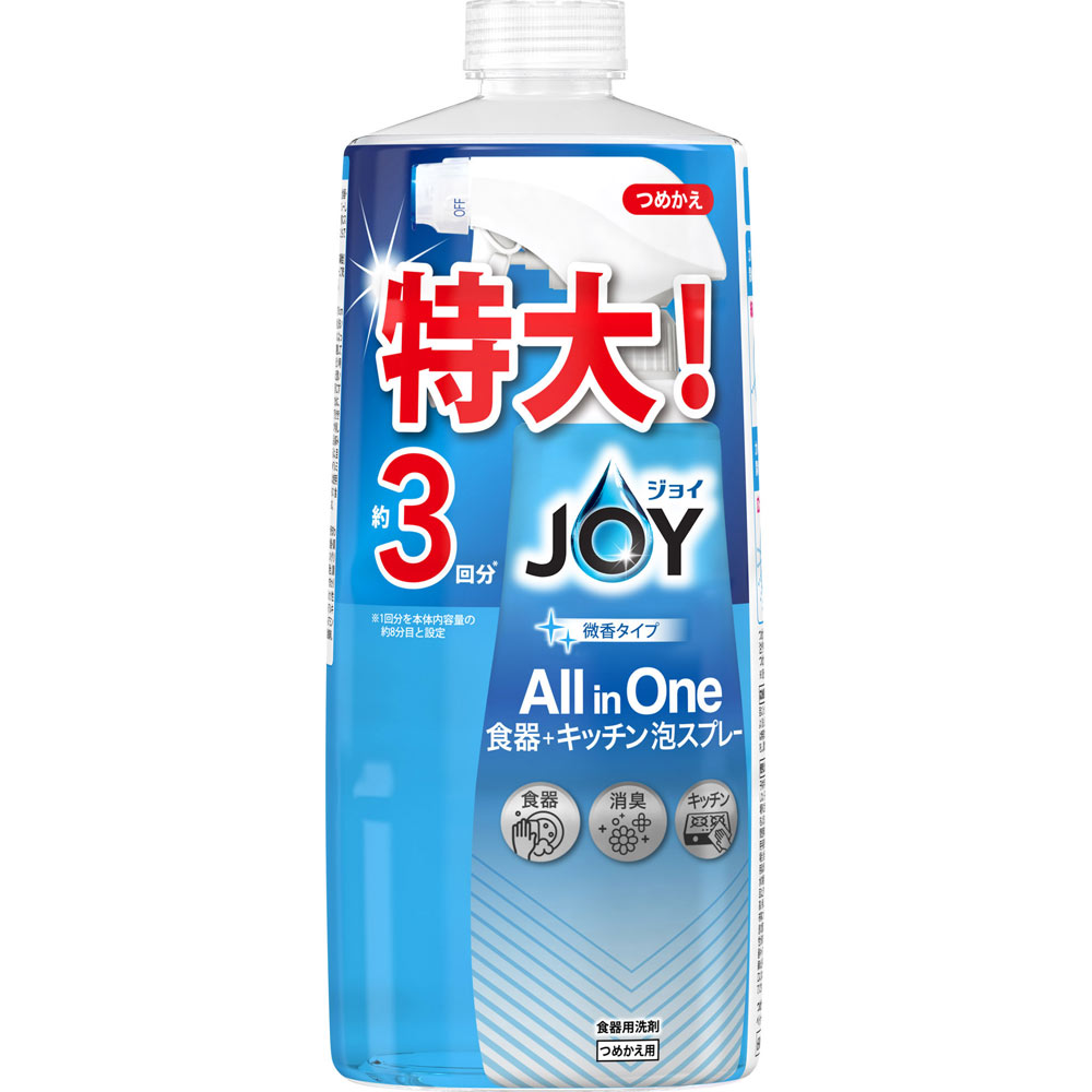 ジョイミラクルクリーン泡スプレー微香タイプ　詰替３回分 ６９０ｍｌ Ｐ＆Ｇジャパン