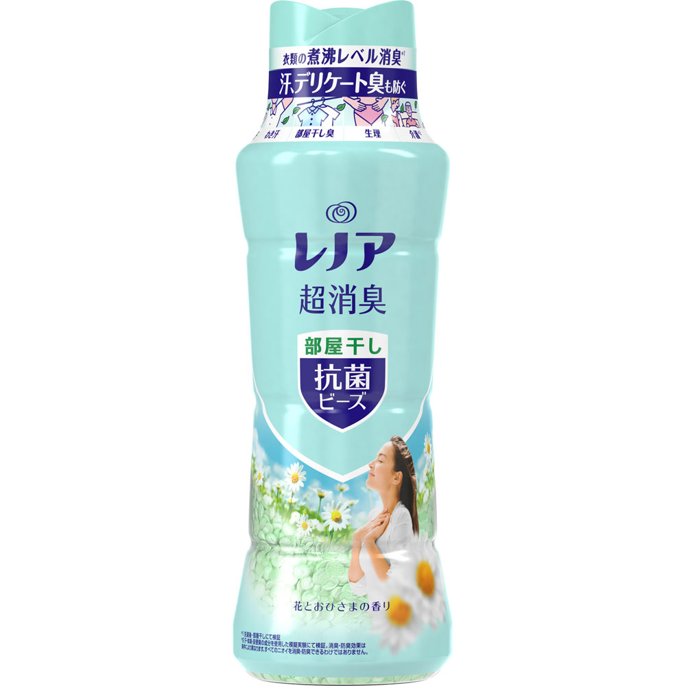 レノア超消臭抗菌ビーズ 部屋干し花とおひさまの香り 本体 ４９０ｍＬ Ｐ＆Ｇジャパン