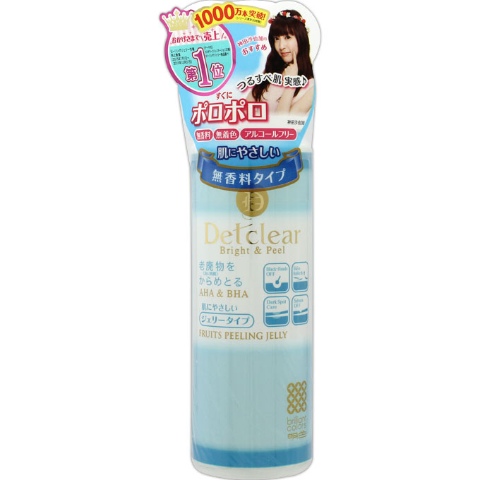 DETクリア ブライト＆ピール ピーリングジェリー＜無香料タイプ＞ １８０ｍｌ 桃谷順天館