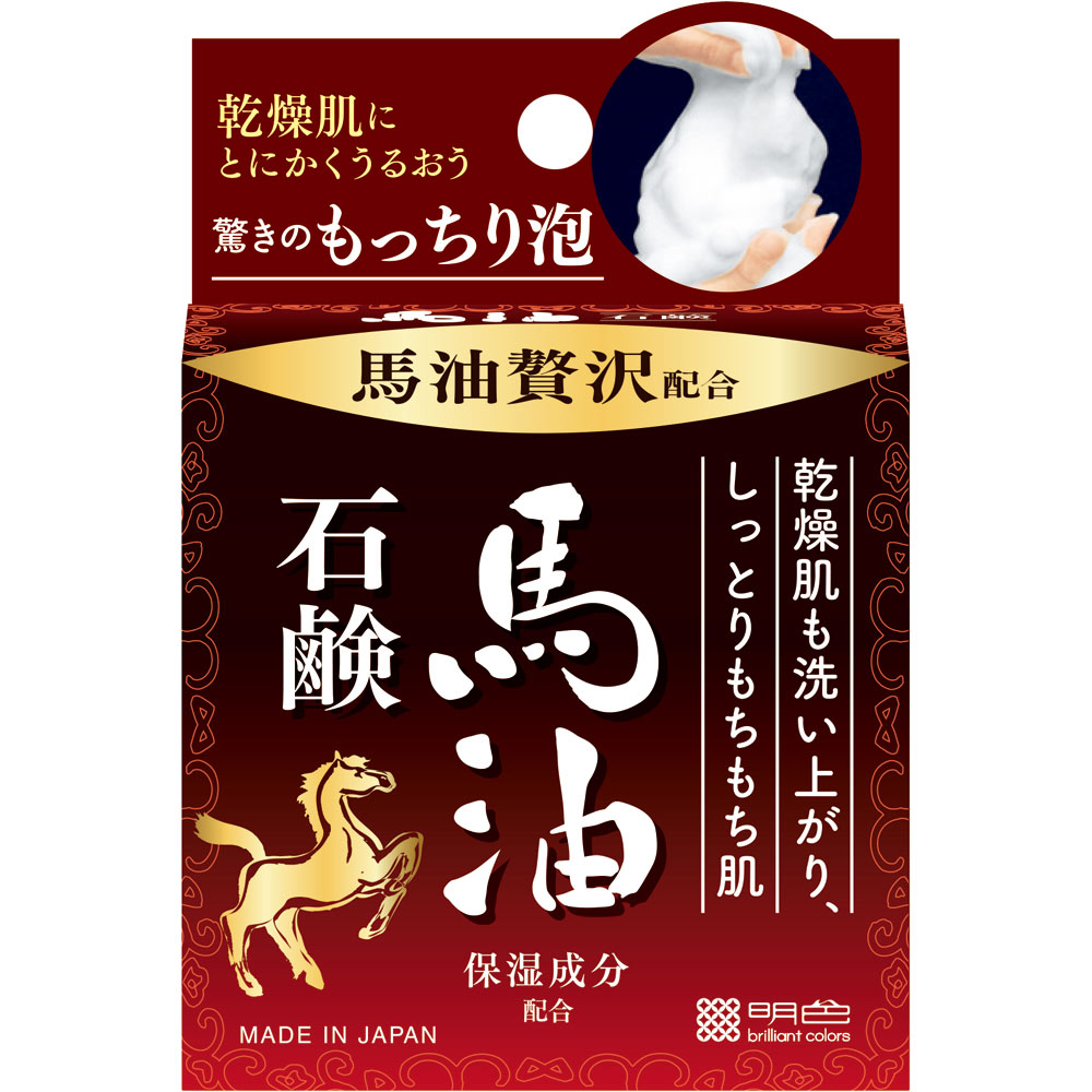 明色うるおい泡美人　馬油石鹸 ８０ｇ 桃谷順天館