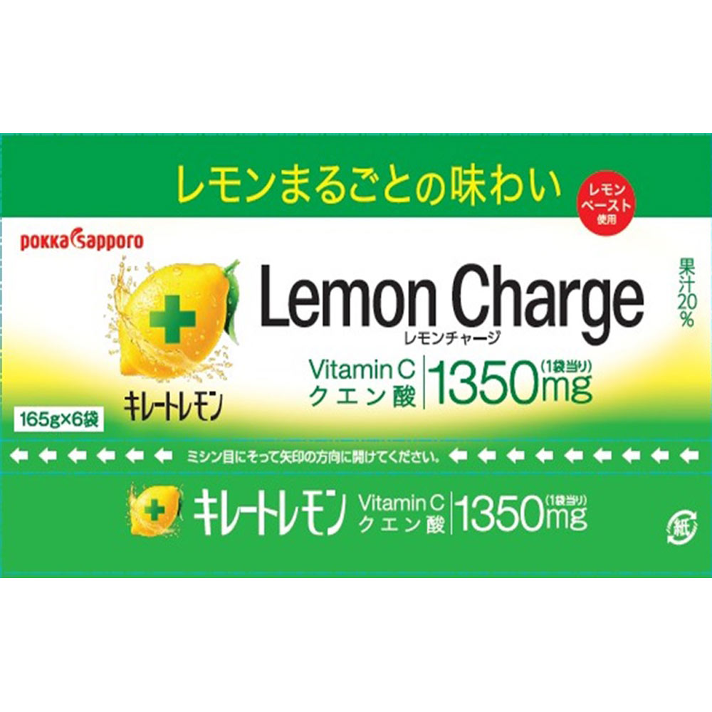 キレートレモンレモンチャージゼリー １６５ｇ×６本 ポッカコーポレーション