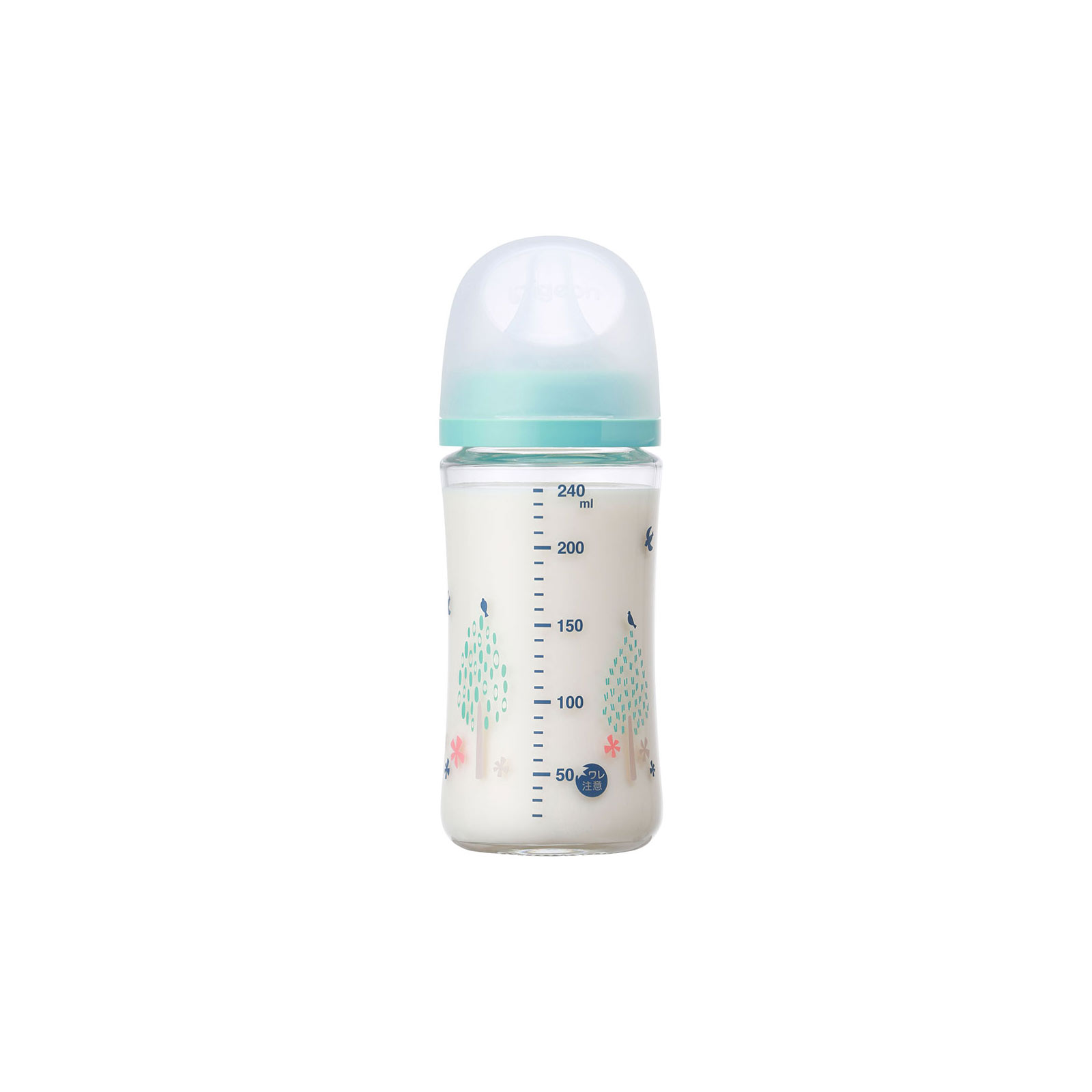 母乳実感哺乳びん 耐熱ガラス Ｂｅａｒ ２４０ｍｌ ピジョン