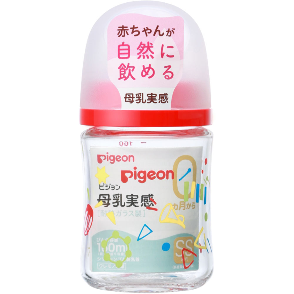 母乳実感哺乳びん 耐熱ガラス Ｍｕｓｉｃ １６０ｍｌ ピジョン