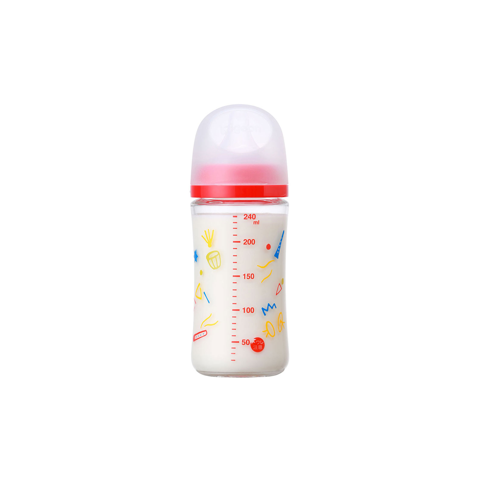 母乳実感哺乳びん 耐熱ガラス Ｍｕｓｉｃ ２４０ｍｌ ピジョン