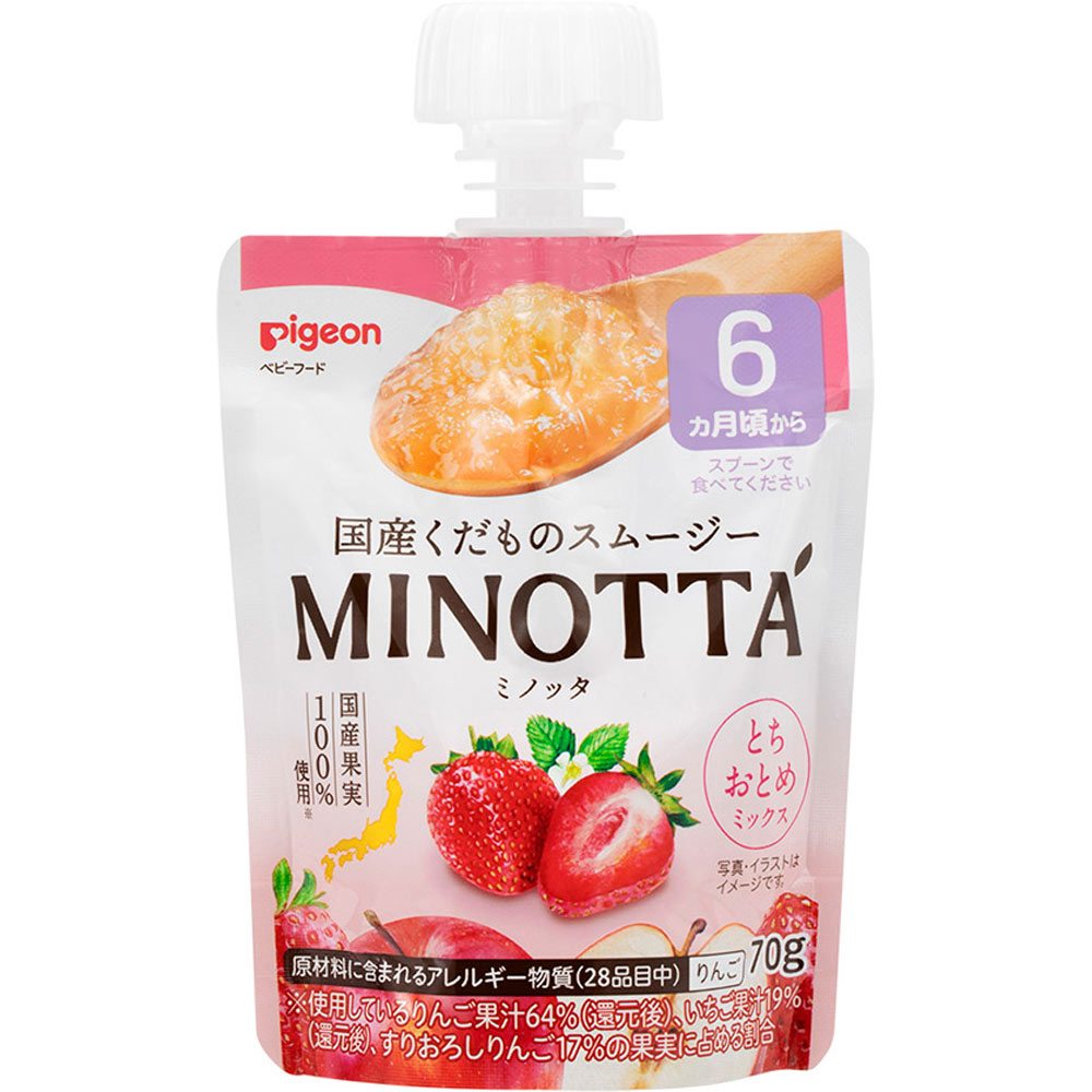 くだものスムージー　ＭＩＮＯＴＴＡ　とちおとめミックス ７０ｇ ピジョン