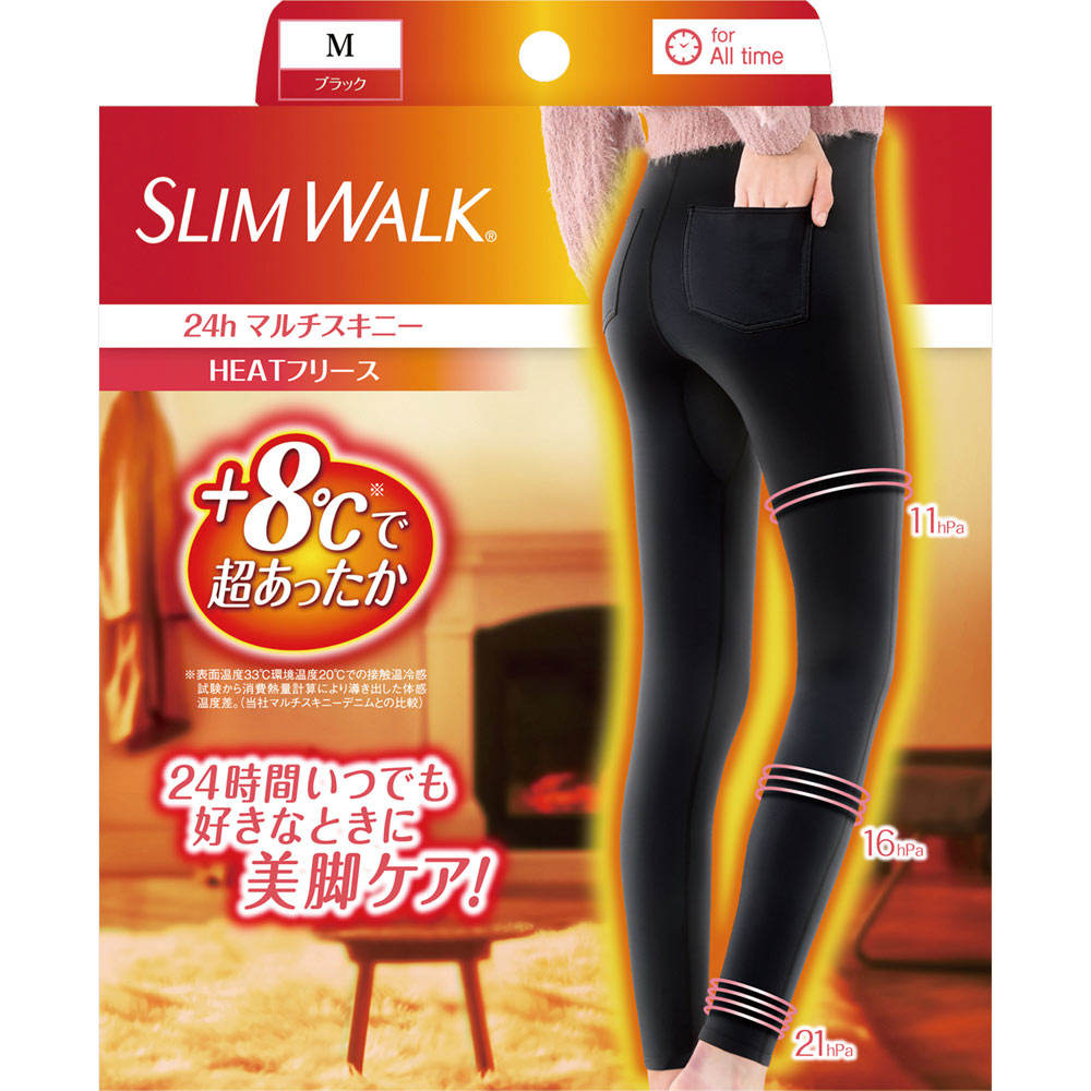スリムウォーク24h マルチスキニー ＨＥＡＴフリースＭ ピップフジモト