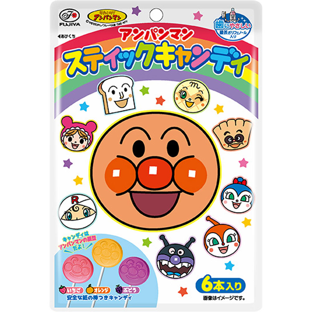 アンパンマンスティックキャンディ ６本 不二家