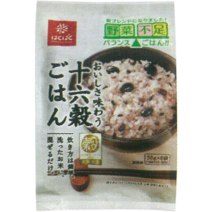 十六穀ごはん ３０ｇ×６ はくばく