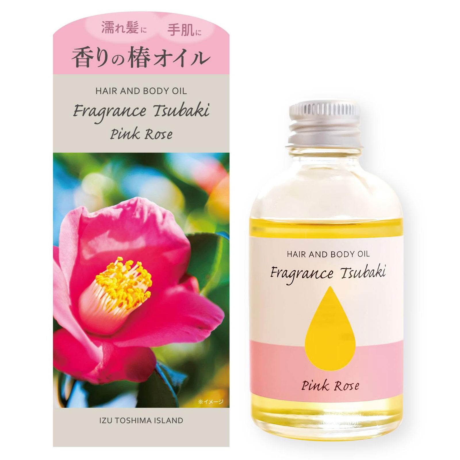 フレグランス椿オイル ピンクローズ ５８ｍｌ 三宝