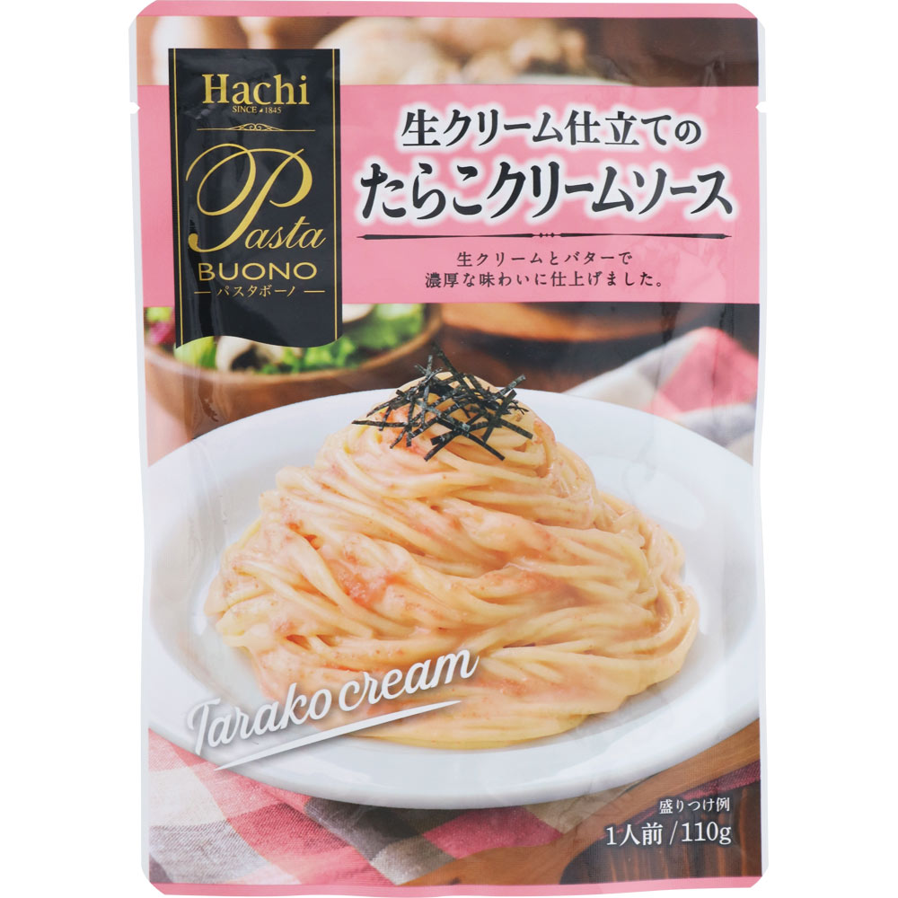 ハチ 生クリーム仕立てのたらこクリームソース １１０ｇ ハチ食品
