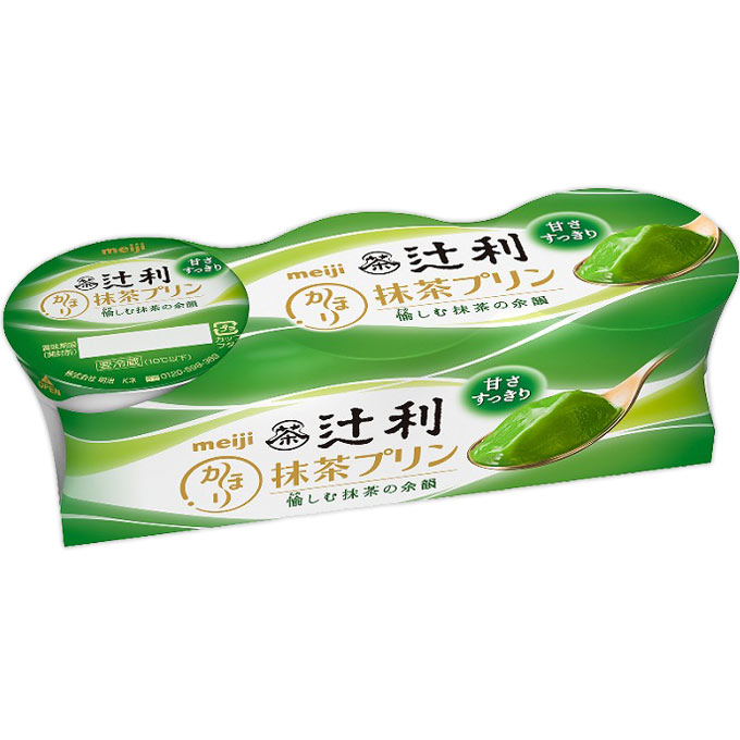 辻利 かほり抹茶プリン ７０Ｇ＊３ 明治（旧明治乳業）
